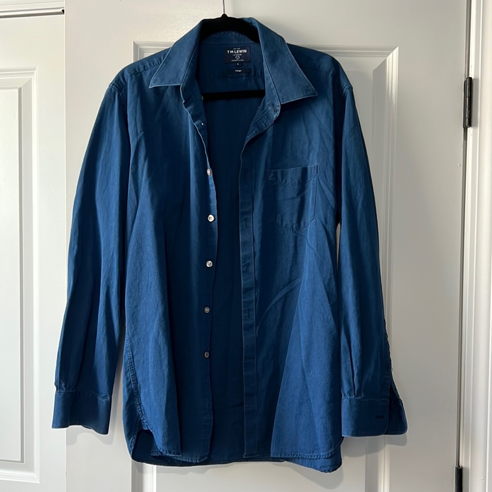 T.M. Lewin Mens Business Casual Shirt